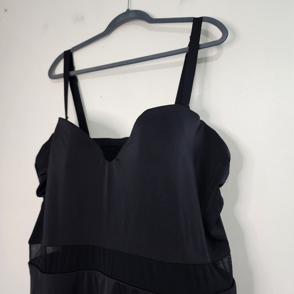 Torrid Black One Piece Skater SwimDress Swimsuit Beach Pool Vacation resort - Picture 4 of 13